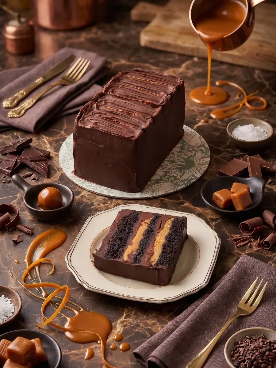 Whipped Caramel London Cake de The Gay Baker