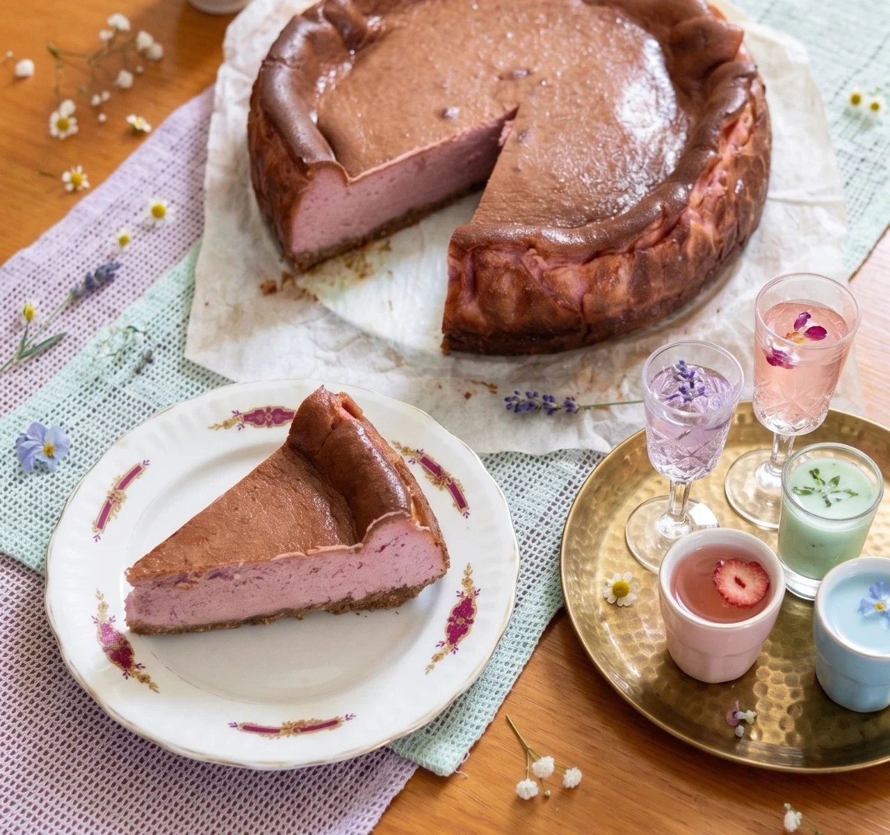Taro Basque Cheesecake de The Gay Baker